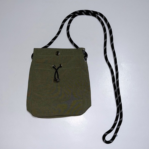 Unisex Mini Crossbody Sling Bag Olive Green NWT - Picture 3 of 8